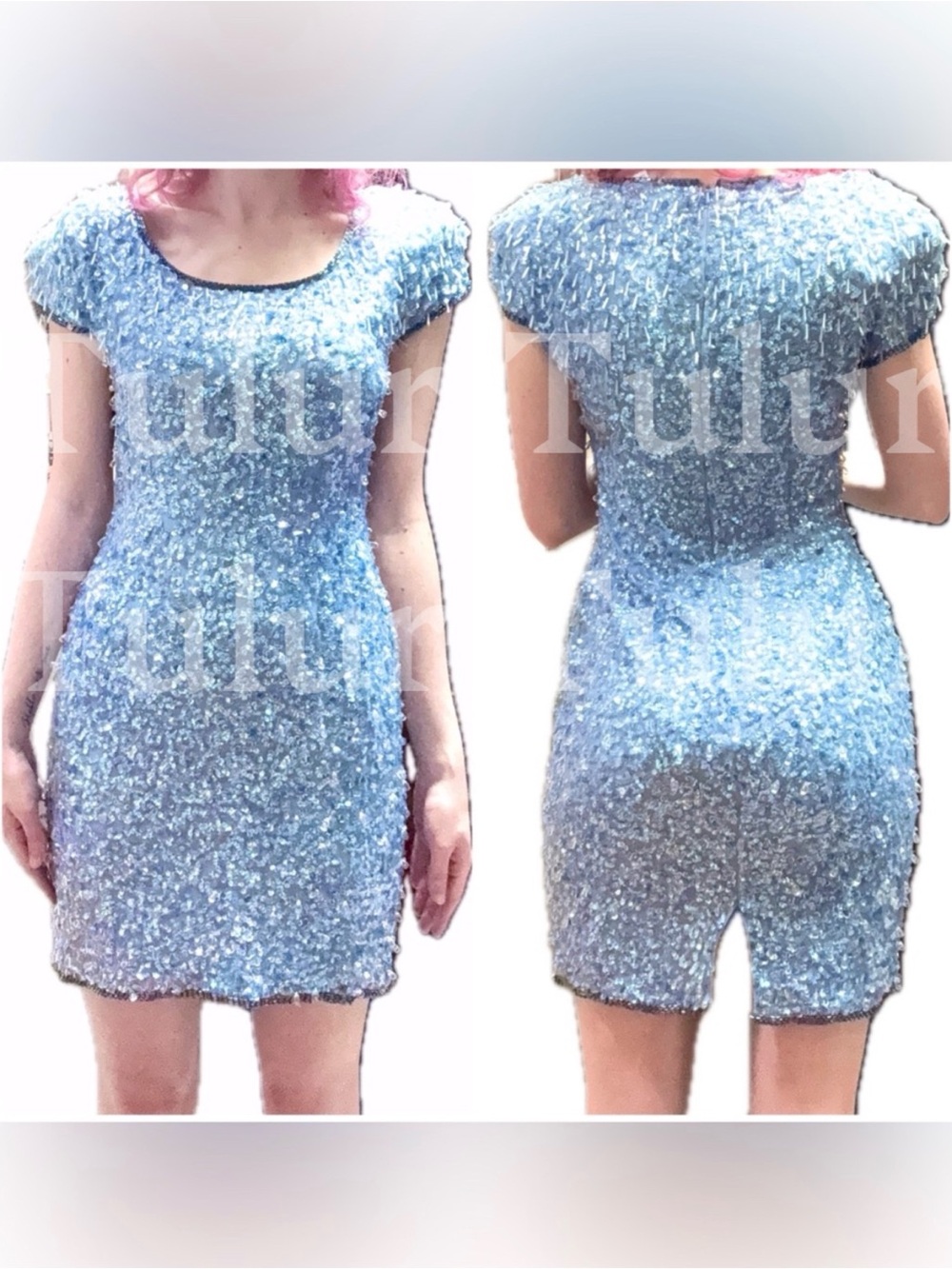 AJ Bari Vintage 1980’s Beaded Dress 4